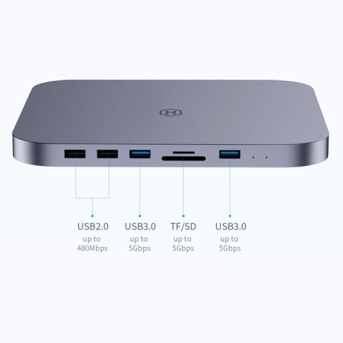 Docking Station USB C Mac Mini cofre SSD Sata Docking Station USB C Mac Mini cofre SSD Sata
