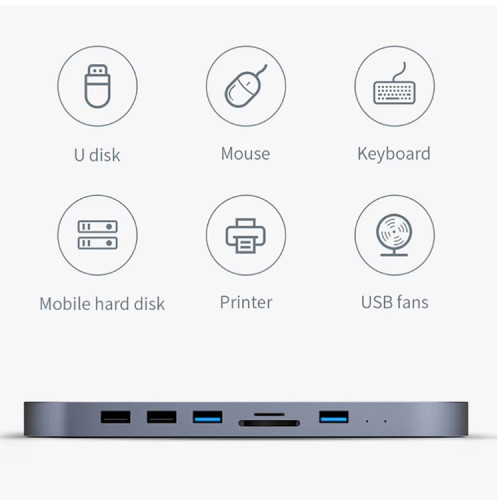 Docking Station USB C Mac Mini cofre SSD Sata Docking Station USB C Mac Mini cofre SSD Sata