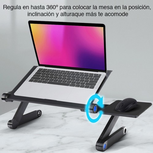 Mesa para Notebook cama plegable con ventilador Mesa para Notebook cama plegable con ventilador