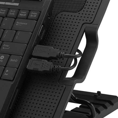 Ventilador base notebook pasacables Newo NW-638B Ventilador base notebook pasacables Newo NW-638B