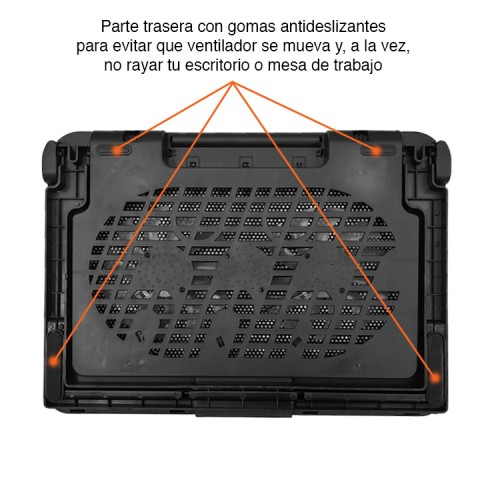 Ventilador notebook Base 2 ventiladores NW-638F Ventilador notebook Base 2 ventiladores NW-638F