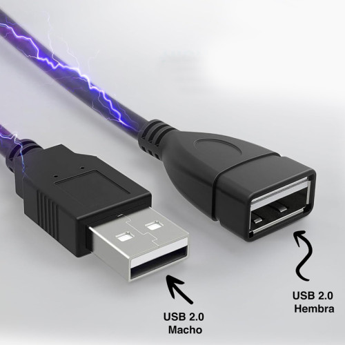 Cable extensión USB 2.0 macho hembra 1.8 metros Cable extensión USB 2.0 macho hembra 1.8 metros