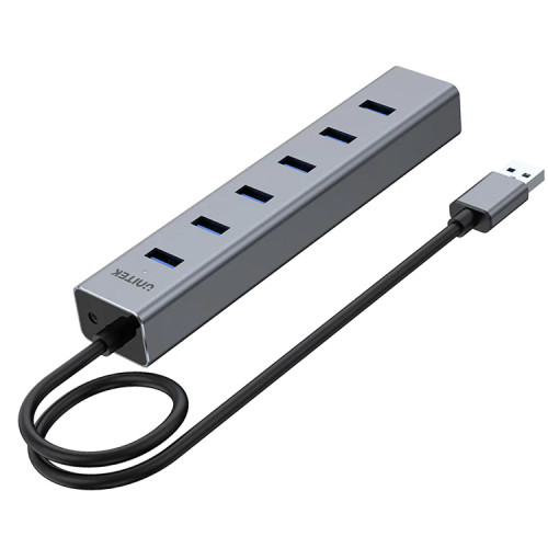 Hub USB 3.0 duplicador 7 puertos energizado Unitek