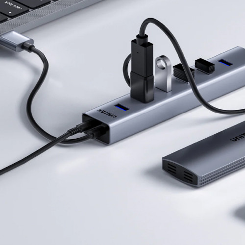 Hub USB 3.0 duplicador 7 puertos energizado Unitek
