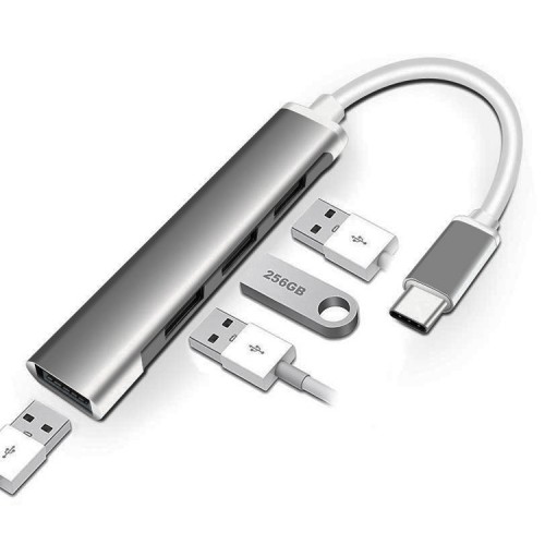 Hub USB-C con 4 puertos USB 3.0 Macbook C-809 Hub USB-C con 4 puertos USB 3.0 Macbook C-809