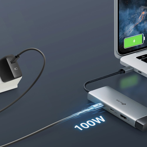 Docking USB C a HDMI RJ45 USB 3.0 100W