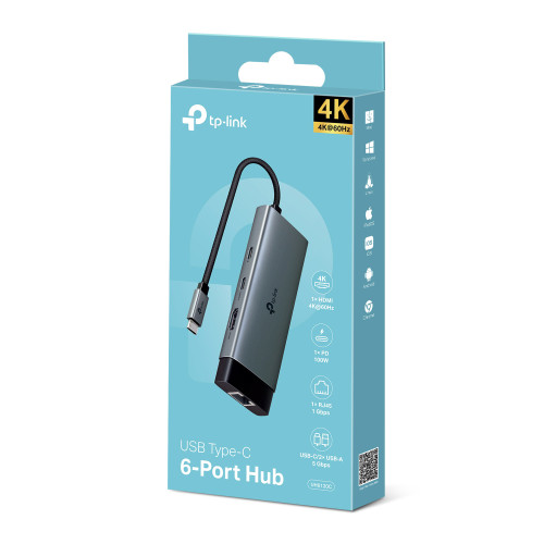 Docking USB C a HDMI RJ45 USB 3.0 100W
