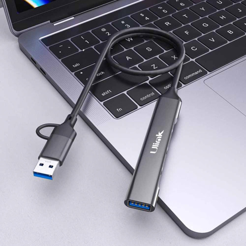 Hub USB C a USB C 3 puertos + USB 3.0