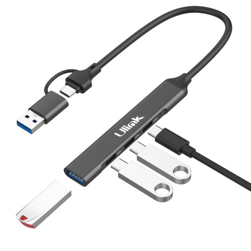 Hub USB C a USB C 3 puertos + USB 3.0