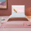 Teclado rosado Logitech con mouse inalámbrico 
