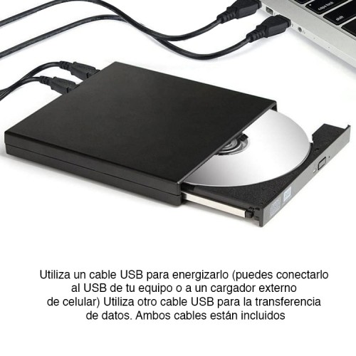 Lector reproductor de CD DVD Externo USB 2.0 Lector reproductor de CD DVD Externo USB 2.0