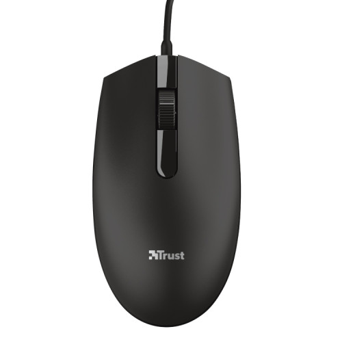 Mouse USB cable 1200 dpi Negro Ambidiestro Trust