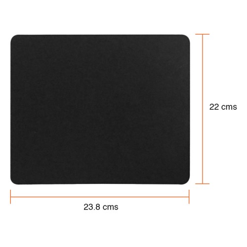 Mouse Pad simple negro para mouse 23 x 22 cms Mouse Pad simple negro para mouse 23 x 22 cms