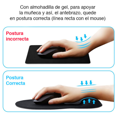 Mouse Pad ergonómico apoyamuñecas Utek UT-MP305 Mouse Pad ergonómico apoyamuñecas Utek UT-MP305