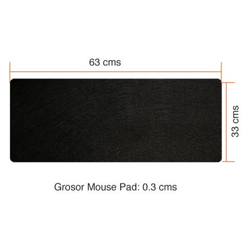 Mouse Pad XL rectangular 63 x 33 cms Negro Mouse Pad XL rectangular 63 x 33 cms Negro