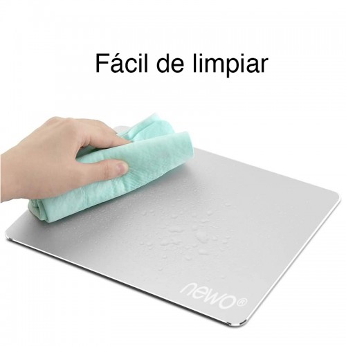 Mouse Pad Reversible Aluminio y Cuero PU 