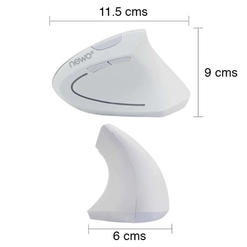 Mouse Vertical Ergonómico Cable USB Blanco Mouse Vertical Ergonómico Cable USB Blanco