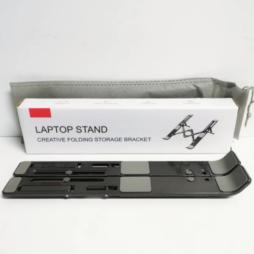 Soporte Notebook aluminio negro hasta 14 pulgadas