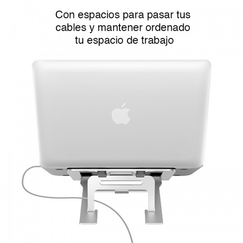 Soporte Notebook Macbook 15.4" Aluminio Plegable NW-A15 Soporte Notebook Macbook 15.4" Aluminio Plegable NW-A15