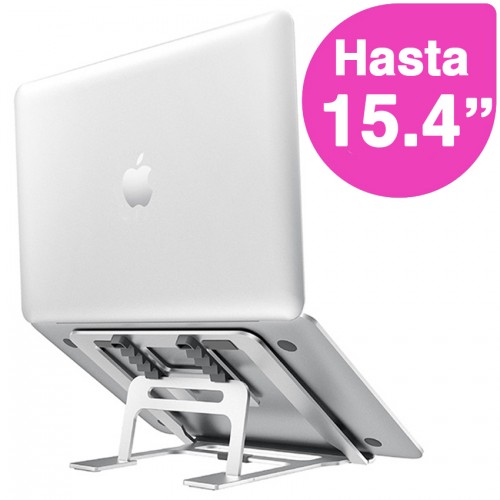 Soporte Notebook Macbook 15.4" Aluminio Plegable NW-A15 Soporte Notebook Macbook 15.4" Aluminio Plegable NW-A15