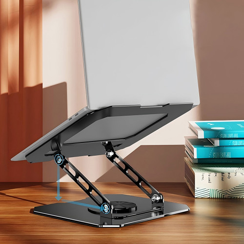 Soporte Notebook Giratorio aluminio negro ajustable 17" Soporte Notebook Giratorio aluminio negro ajustable 17"