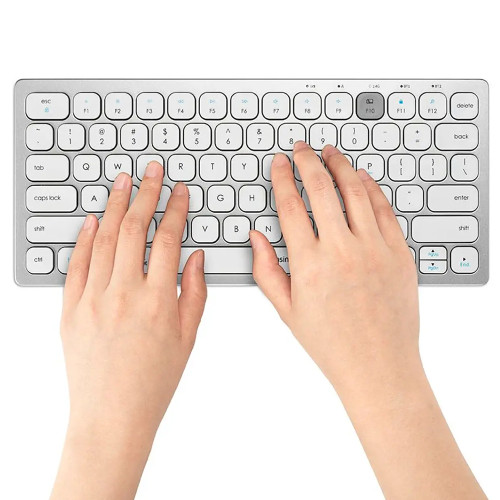 Teclado inalámbrico blanco Kensington Bluetooth y 2.4Ghz Teclado inalámbrico blanco Kensington Bluetooth y 2.4Ghz