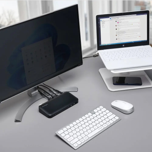 Teclado inalámbrico blanco Kensington Bluetooth y 2.4Ghz Teclado inalámbrico blanco Kensington Bluetooth y 2.4Ghz