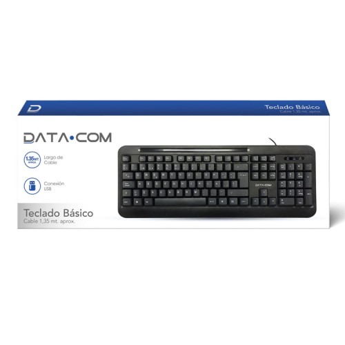 Teclado USB completo PC Notebook Datacom Teclado USB completo PC Notebook Datacom