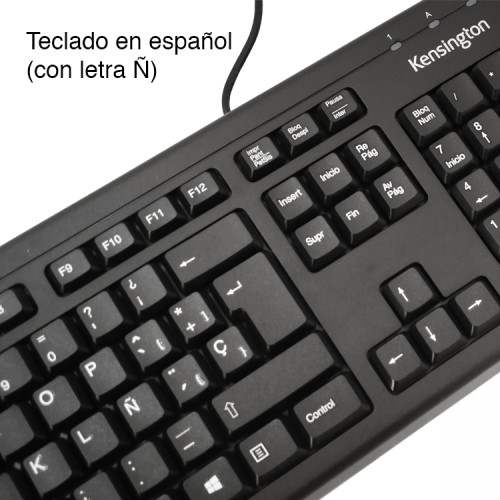 Teclado USB Antiderrame PC Notebook Kensington K72444 Teclado USB Antiderrame PC Notebook Kensington K72444