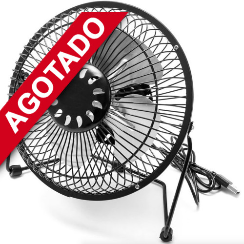 Ventilador USB Escritorio XL 19 cms metálico