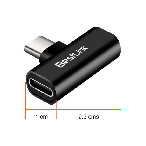 Adaptador duplicador USB C a doble USB C celular 