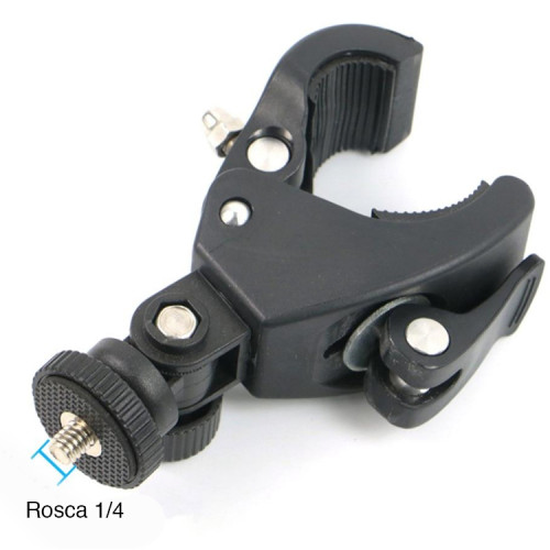 Abrazadera montaje celular GoPro atril brazo Monitor