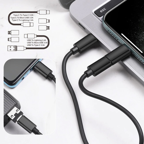 Kit adaptadores celular carga USB Micro y USB C Kit adaptadores celular carga USB Micro y USB C