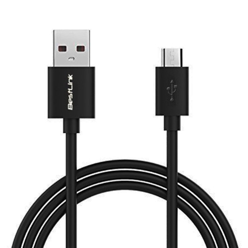 Cable Micro USB a USB 1 metro negro Cable Micro USB a USB 1 metro negro
