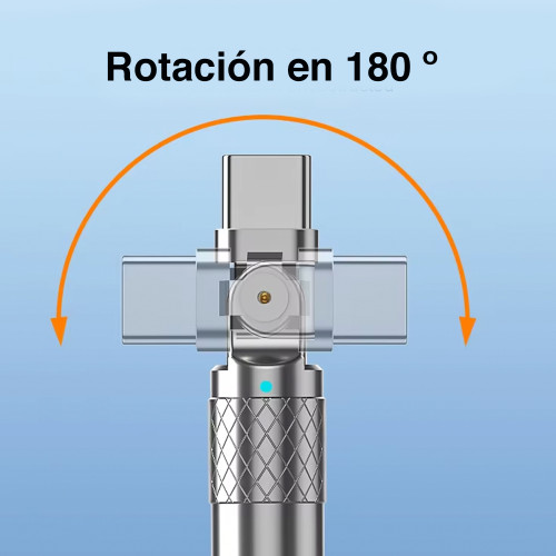 Cable USB C a USB 120W Angulo 180º Cable USB C a USB 120W Angulo 180º