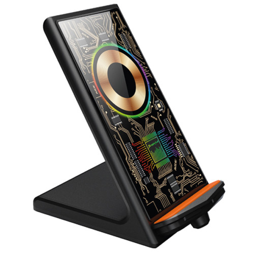 Cargador inalámbrico celular con soporte Qi 15W