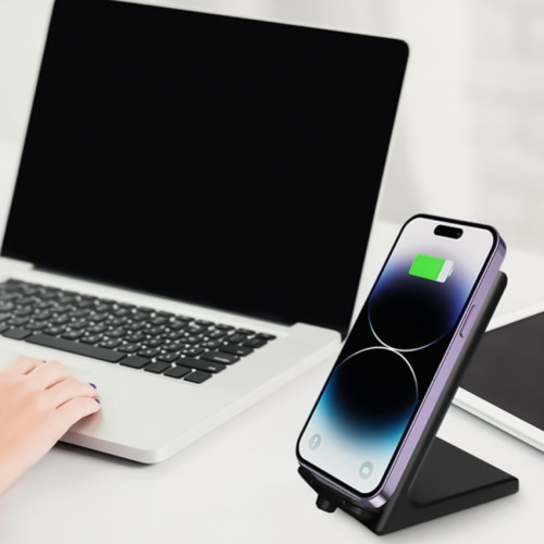 Cargador inalámbrico celular con soporte Qi 15W