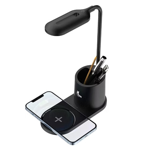 Lámpara cargador celular inalámbrico y lapicero