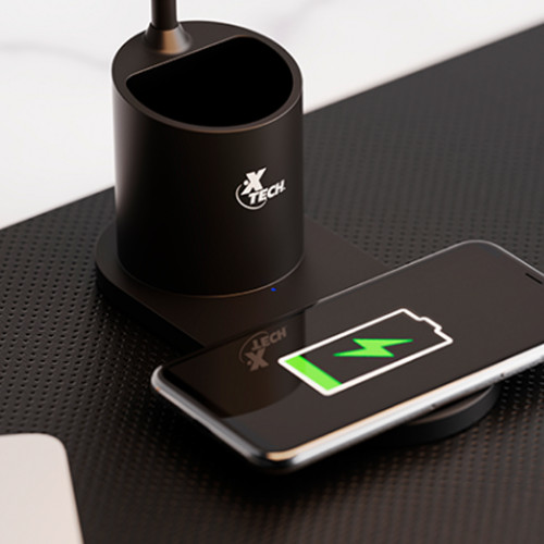 Lámpara cargador celular inalámbrico y lapicero