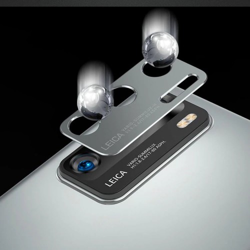 Protector Lente Cámara Huawei P40 Aluminio negro Protector Lente Cámara Huawei P40 Aluminio negro