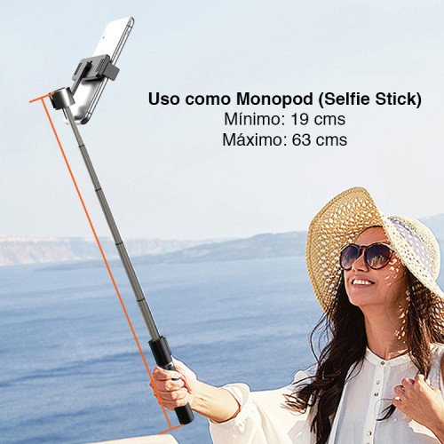 Palo Selfie Tripode Bluetooth celular iPhone Android P70