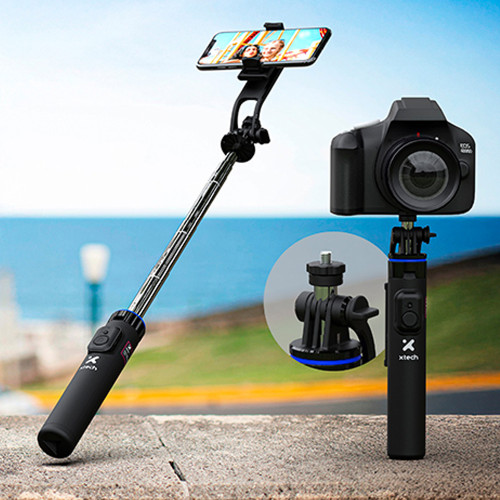 Palo Selfie Tripode Bluetooth celular 130 cms 