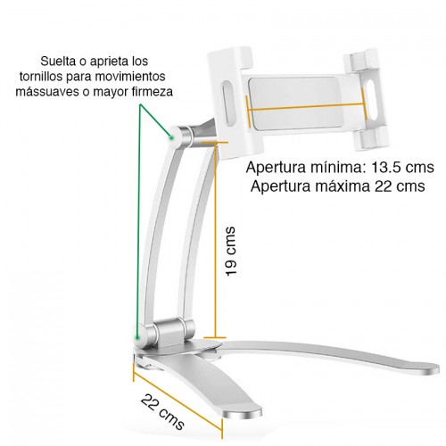 Soporte iPad Tablet Celular Pared Escritorio NW-M10 Soporte iPad Tablet Celular Pared Escritorio NW-M10