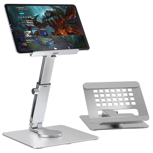 Soporte iPad Pro Air aluminio giratorio ajustable