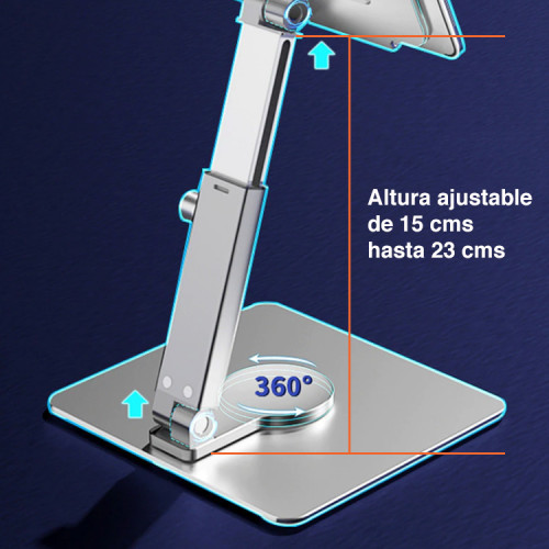 Soporte iPad Pro Air aluminio giratorio ajustable Soporte iPad Pro Air aluminio giratorio ajustable
