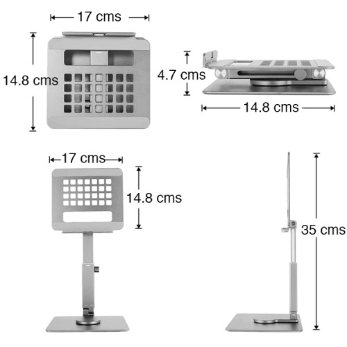Soporte iPad Pro Air aluminio giratorio ajustable Soporte iPad Pro Air aluminio giratorio ajustable