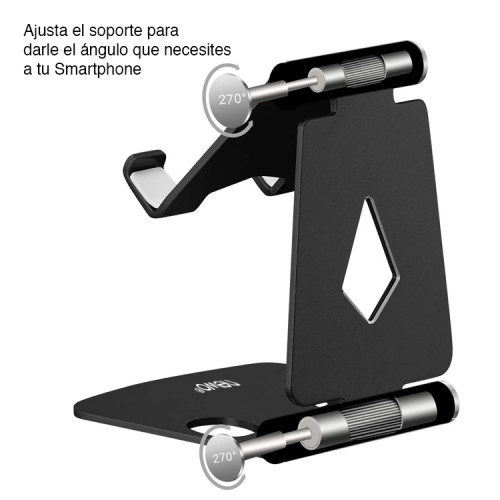 Soporte celular escritorio ajustable plegable
