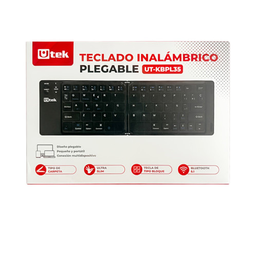 Mini teclado bluetooth plegable inalámbrico 