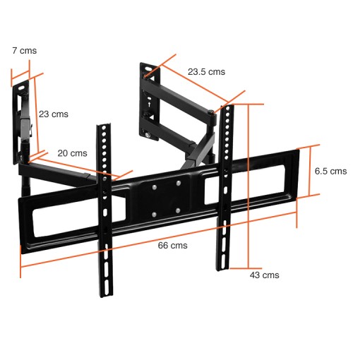 Soporte TV esquina esquinero muro hasta 70"
