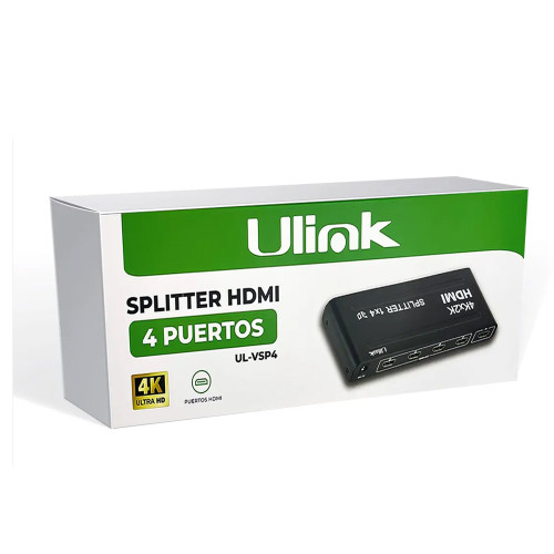 Splitter HDMI 4K 30Hz 4 puertos Full HD